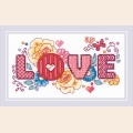 Набор для вышивания нитками РИОЛИС "Love"
